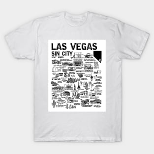Las Vegas Map T-Shirt